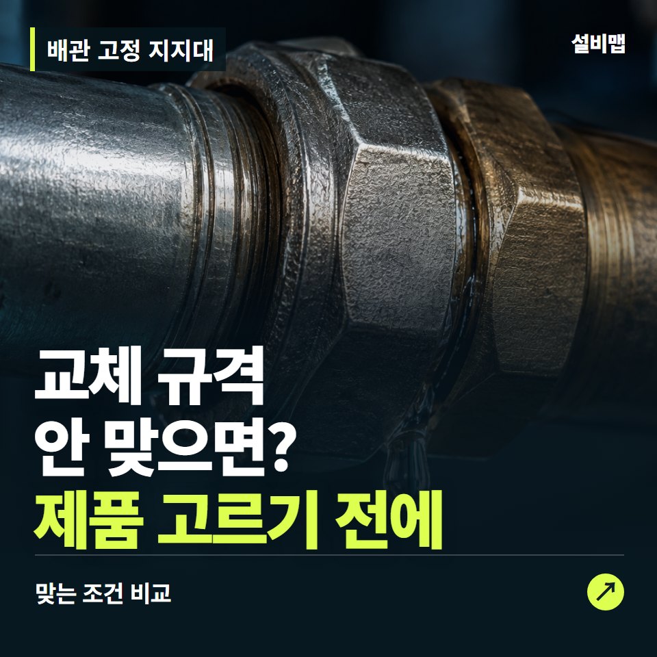 배관 고정 지지대, 배관 위치부터 맞춰야 할 교체 조건 — 증상과 비용 안내 이미지